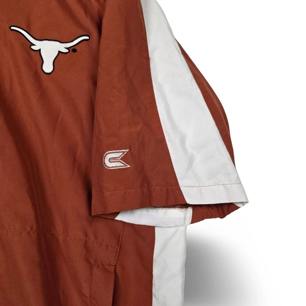 Colosseum Texas Longhorns Mens Large Short Sleeve‎ 1/4 Zip Pullover Windbreaker